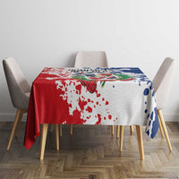 Dominican Republic Restoration Day Tablecloth Coat Of Arms Flag Colors - Wonder Print Shop