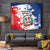Dominican Republic Restoration Day Tapestry Coat Of Arms Flag Colors - Wonder Print Shop