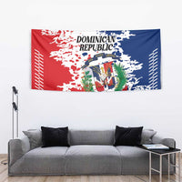 Dominican Republic Restoration Day Tapestry Coat Of Arms Flag Colors - Wonder Print Shop