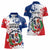 Personalized Dominican Republic Restoration Day Women Polo Shirt Coat Of Arms Flag Colors - Wonder Print Shop