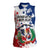 Personalized Dominican Republic Restoration Day Women Sleeveless Polo Shirt Coat Of Arms Flag Colors - Wonder Print Shop