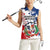 Personalized Dominican Republic Restoration Day Women Sleeveless Polo Shirt Coat Of Arms Flag Colors - Wonder Print Shop
