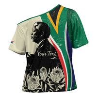 Personalized Nelson Mandela Day Cross Shoulder Shirt South Africa Vintage Stylized