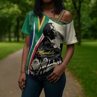 Personalized Nelson Mandela Day Cross Shoulder Shirt South Africa Vintage Stylized