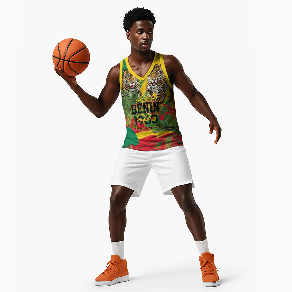 Personalised Benin August 1st 1960 Basketball Jersey Happy Independence Day
