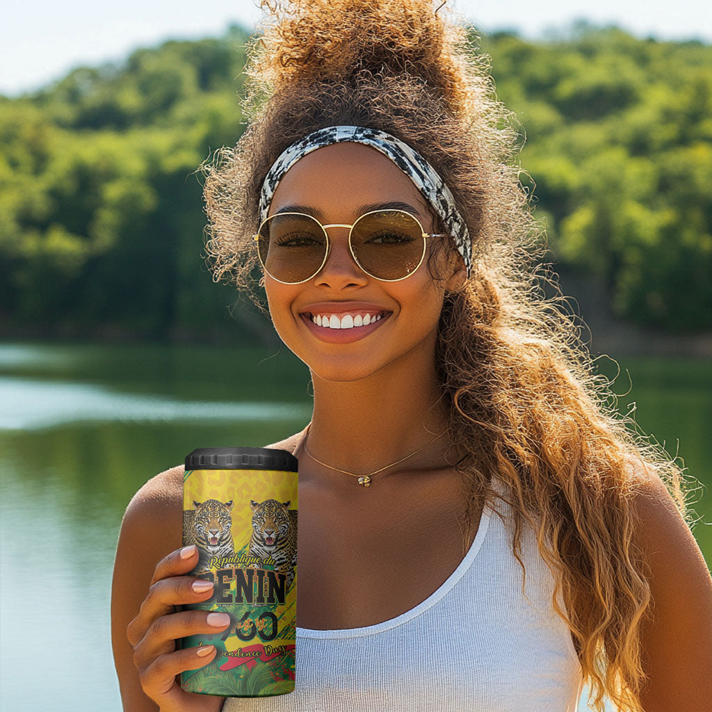 Personalised Benin August 1st 1960 4 in 1 Can Cooler Tumbler Happy Independence Day