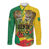 Personalised Benin August 1st 1960 Long Sleeve Button Shirt Happy Independence Day