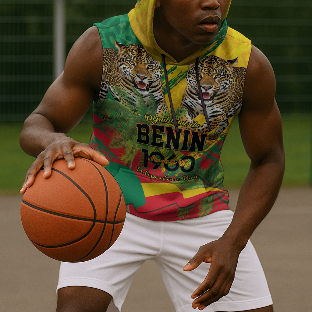 Personalised Benin August 1st 1960 Sleeveless Hoodie Happy Independence Day