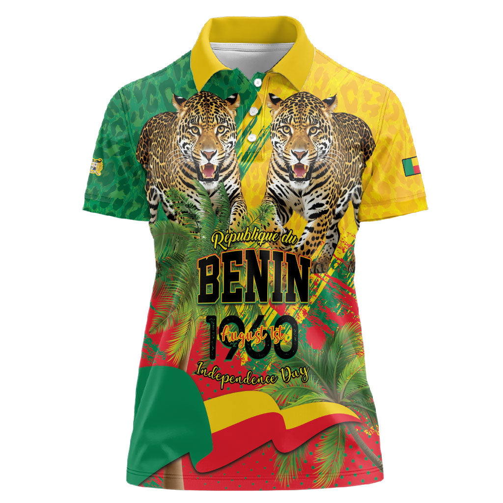 Personalised Benin August 1st 1960 Women Polo Shirt Happy Independence Day