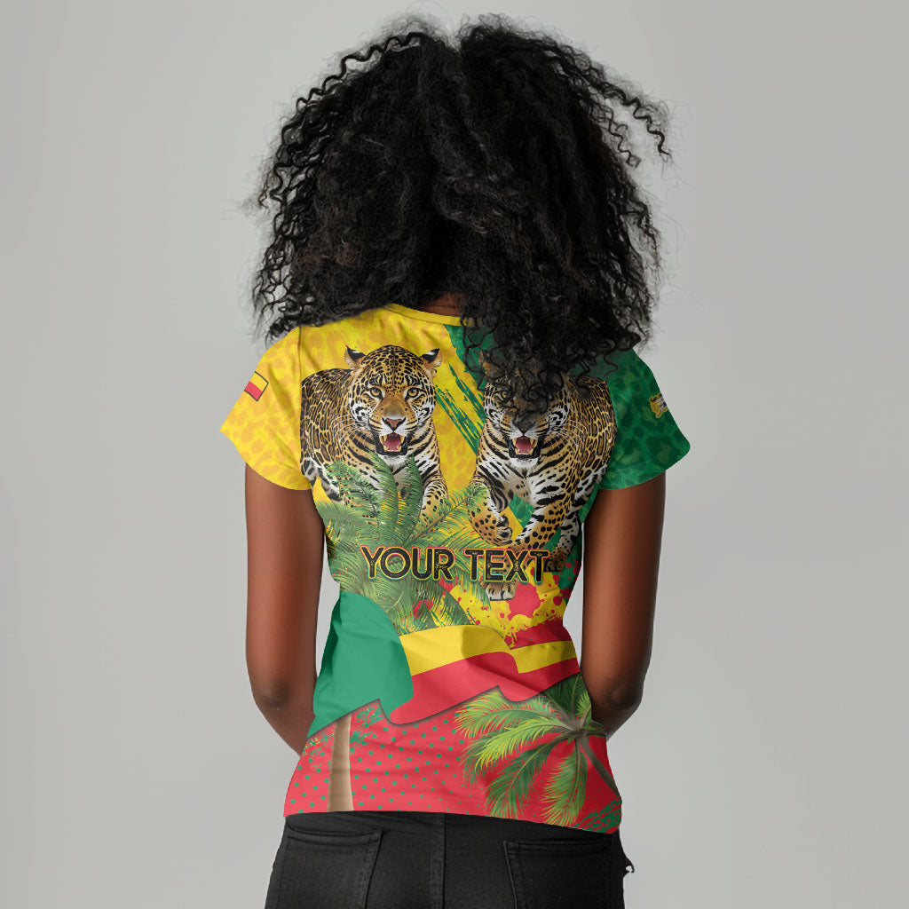 Personalised Benin August 1st 1960 Women V-Neck T-Shirt Happy Independence Day