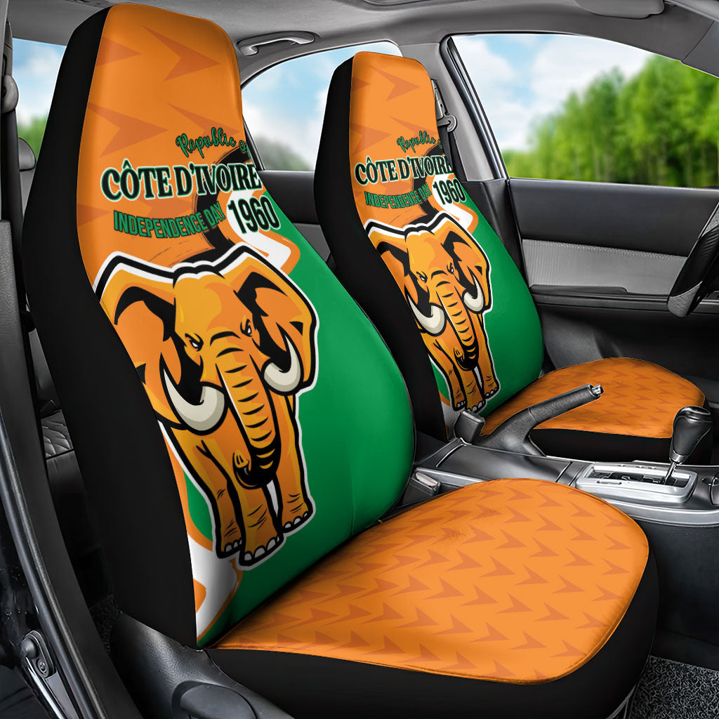 Ivory Coast August 7th 1960 Car Seat Cover Happy Independence Day