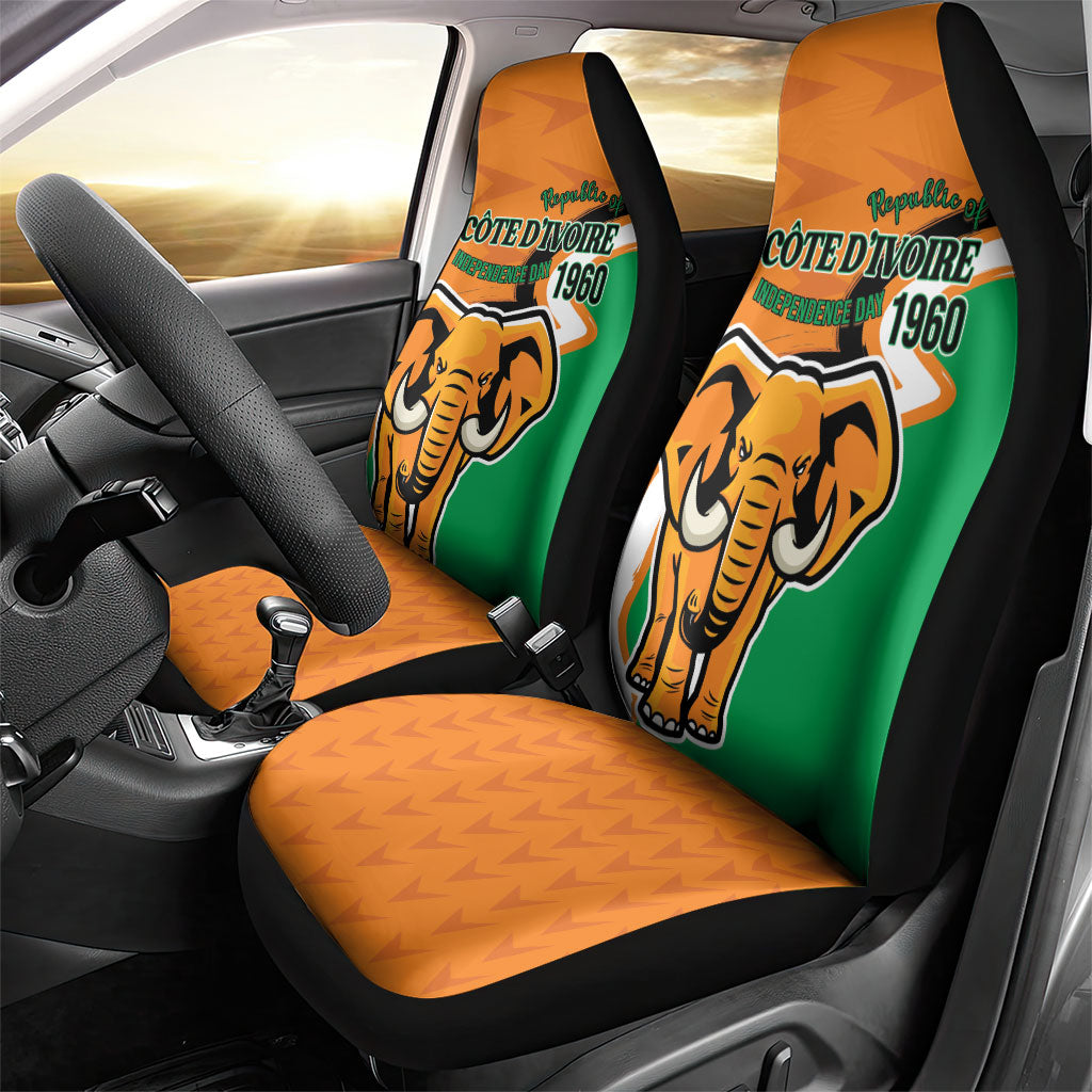 Ivory Coast August 7th 1960 Car Seat Cover Happy Independence Day