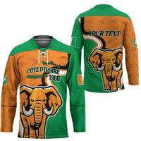 Personalised Ivory Coast August 7th 1960 Hockey Jersey Happy Independence Day