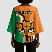 Personalised Ivory Coast August 7th 1960 Kimono Sleeve Blouse Happy Independence Day