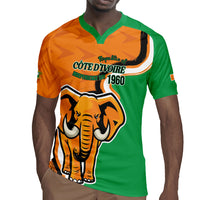 Personalised Ivory Coast August 7th 1960 Rugby Jersey Happy Independence Day