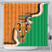 Ivory Coast August 7th 1960 Shower Curtain Happy Independence Day