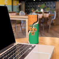 Personalised Ivory Coast August 7th 1960 Skinny Tumbler Happy Independence Day