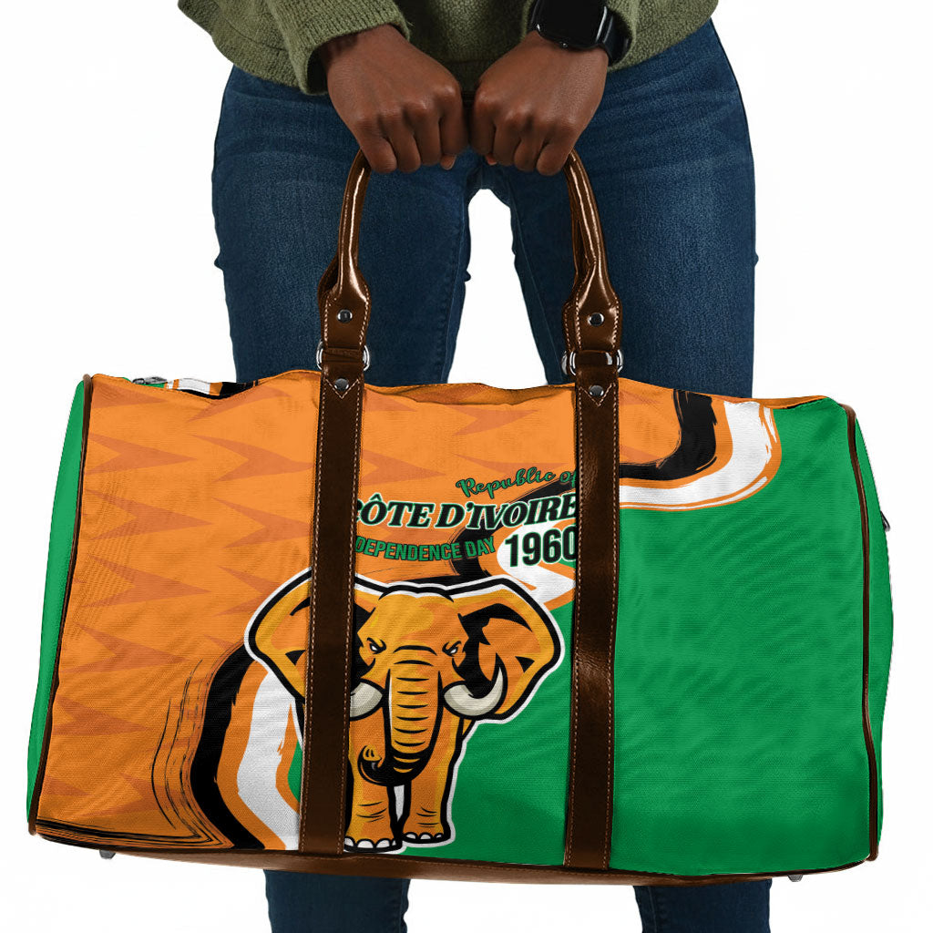 Ivory Coast August 7th 1960 Travel Bag Happy Independence Day