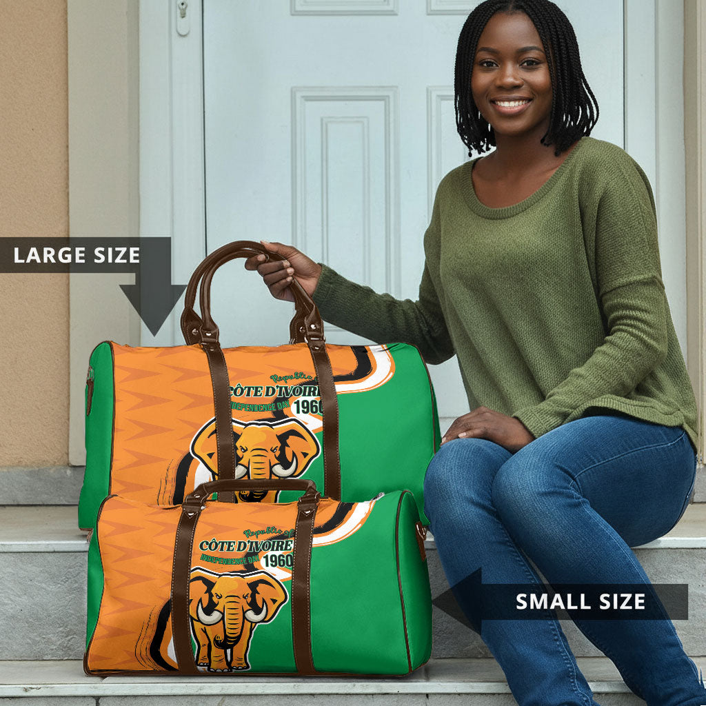 Ivory Coast August 7th 1960 Travel Bag Happy Independence Day