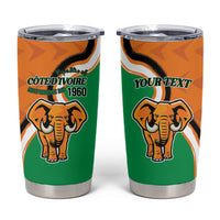 Personalised Ivory Coast August 7th 1960 Tumbler Cup Happy Independence Day
