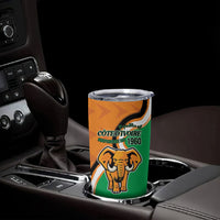 Personalised Ivory Coast August 7th 1960 Tumbler Cup Happy Independence Day