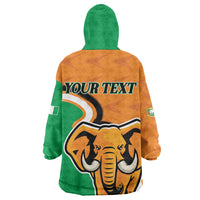 Personalised Ivory Coast August 7th 1960 Wearable Blanket Hoodie Happy Independence Day