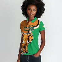Personalised Ivory Coast August 7th 1960 Women Polo Shirt Happy Independence Day