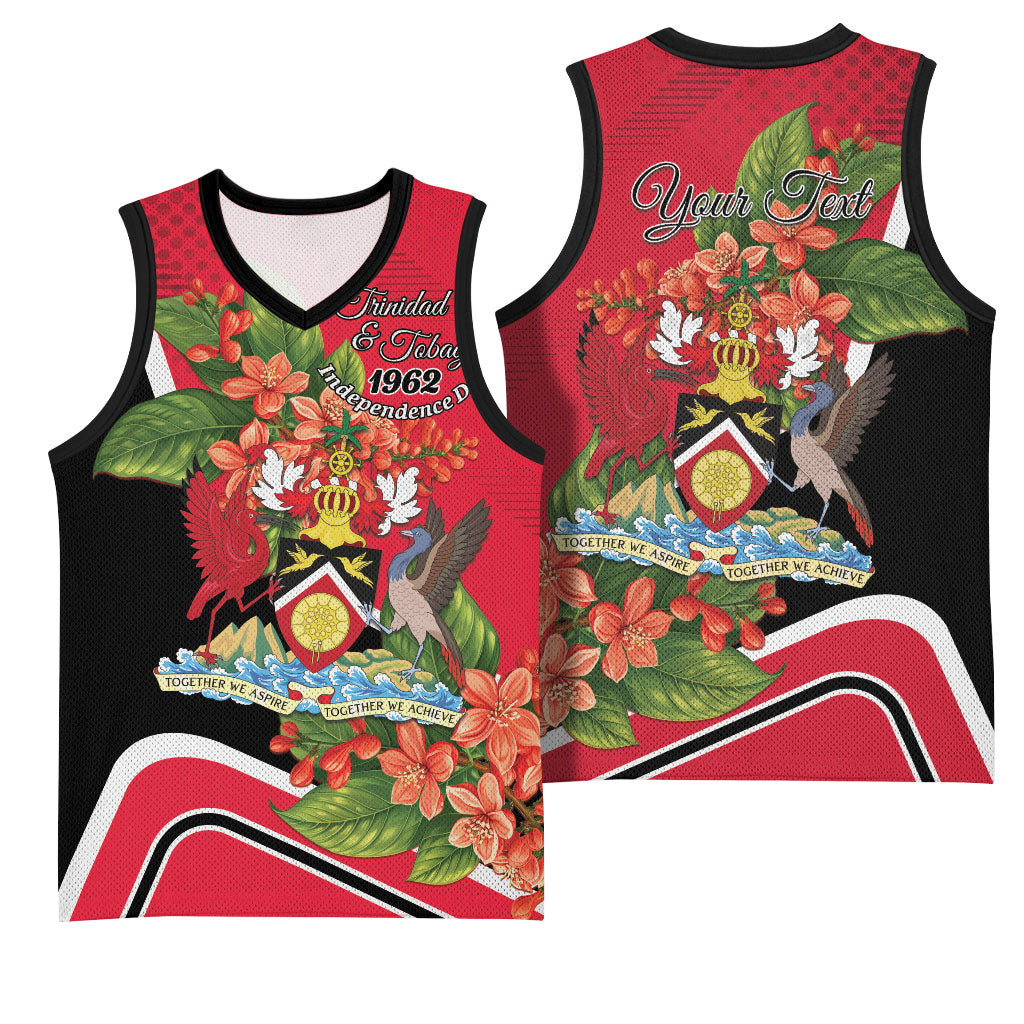 Personalised Trinidad and Tobago 1962 Basketball Jersey Happy Independence Day