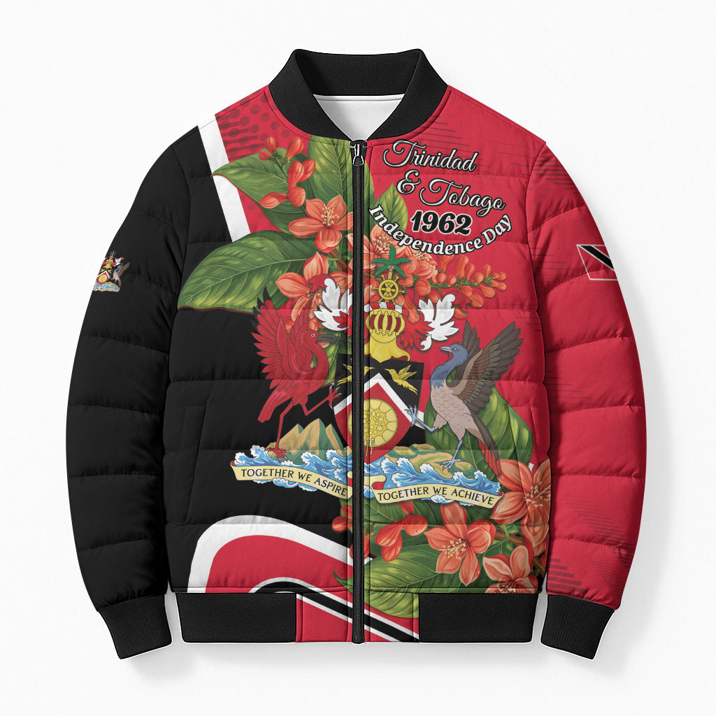 Personalised Trinidad and Tobago 1962 Bomber Puffer Jacket Happy Independence Day