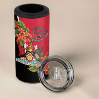 Personalised Trinidad and Tobago 1962 4 in 1 Can Cooler Tumbler Happy Independence Day