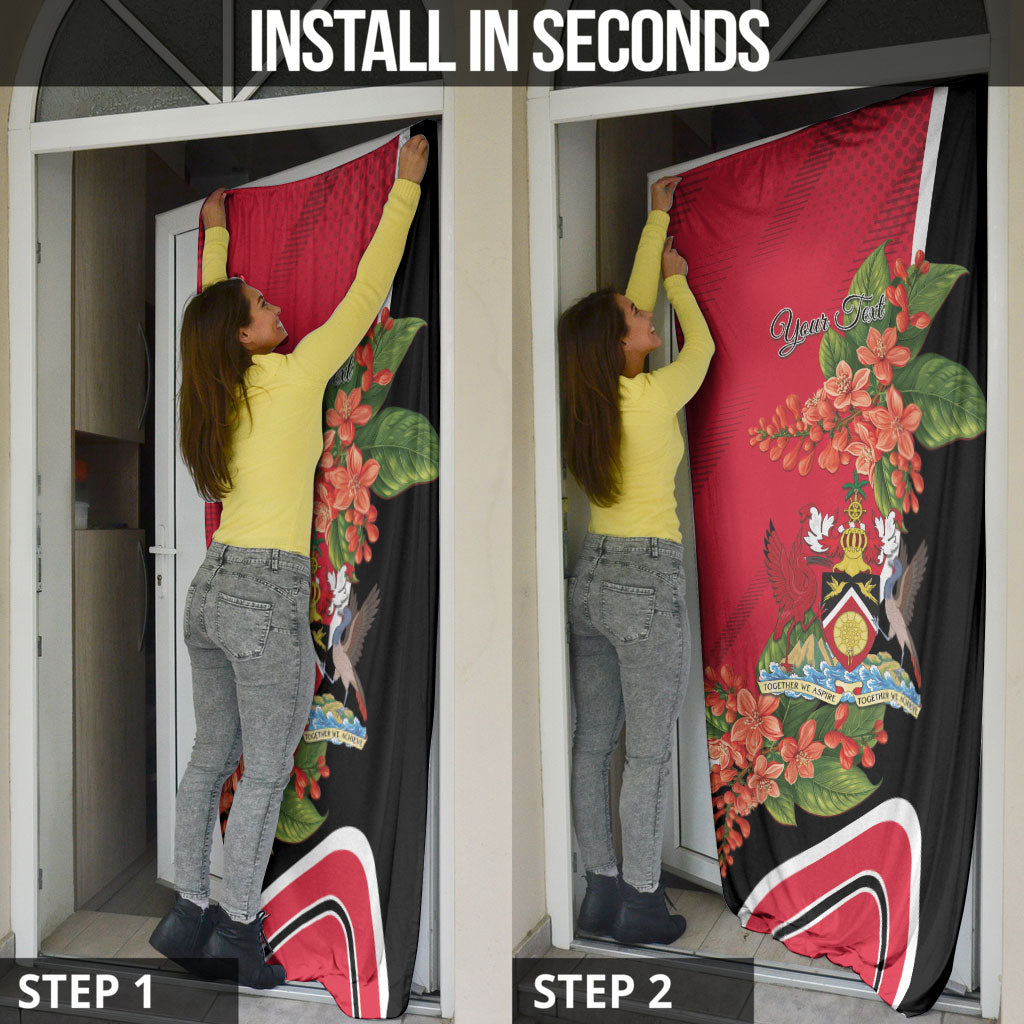 Personalised Trinidad and Tobago 1962 Door Cover Happy Independence Day