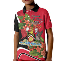 Personalised Trinidad and Tobago 1962 Kid Polo Shirt Happy Independence Day