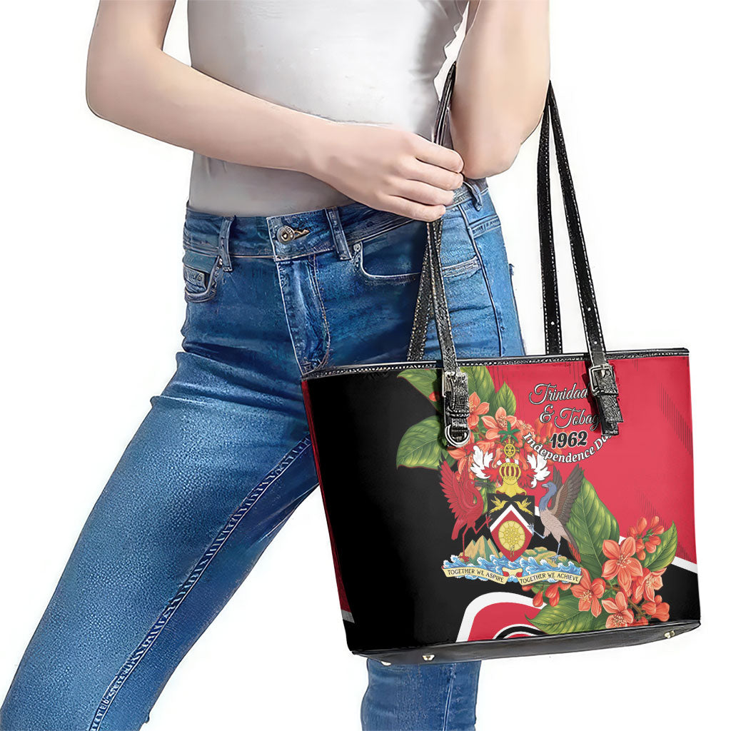 Trinidad and Tobago 1962 Leather Tote Bag Happy Independence Day
