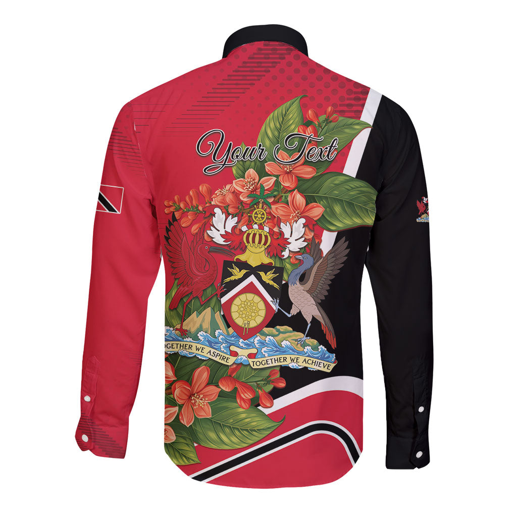 Personalised Trinidad and Tobago 1962 Long Sleeve Button Shirt Happy Independence Day