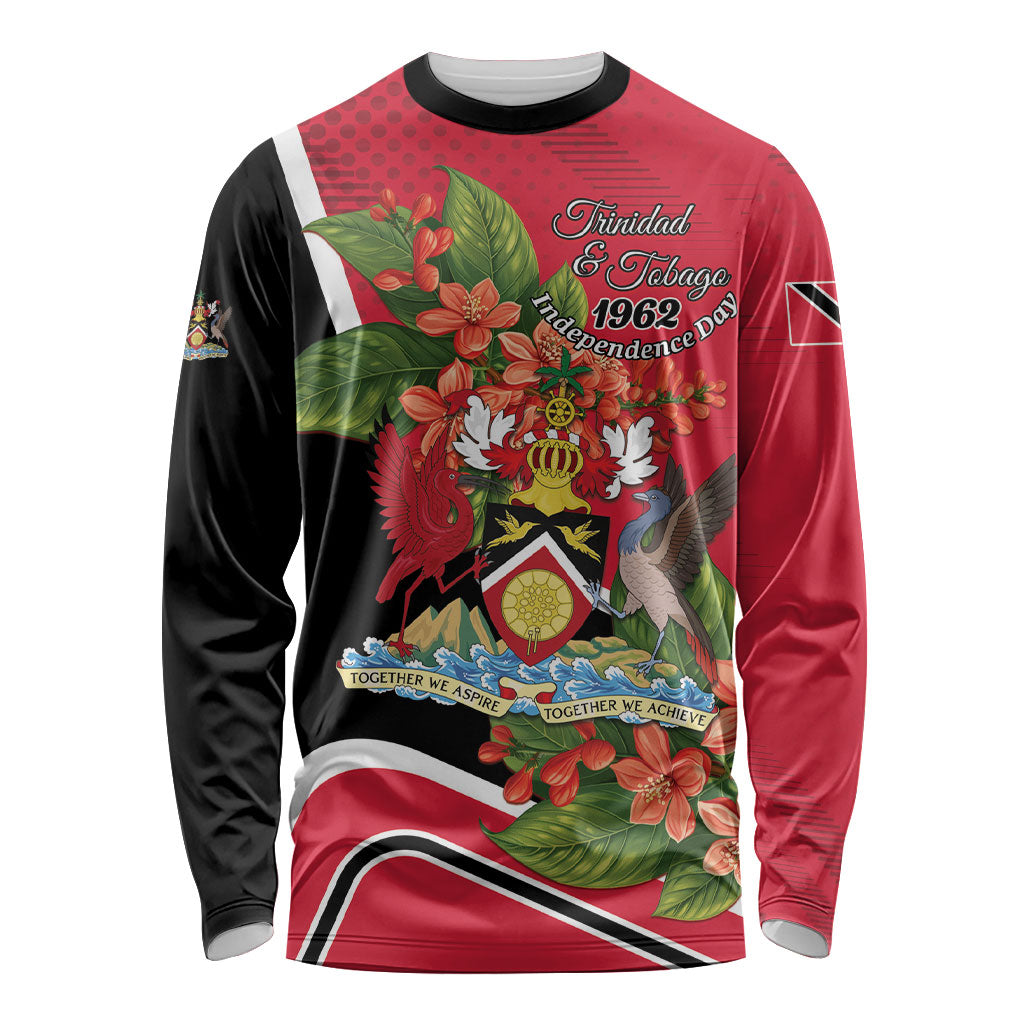 Personalised Trinidad and Tobago 1962 Long Sleeve Shirt Happy Independence Day