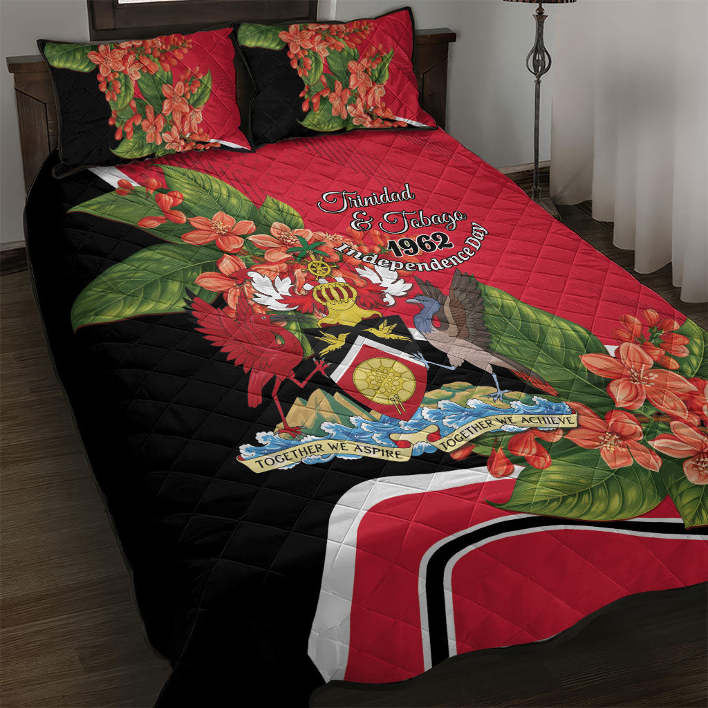 Trinidad and Tobago 1962 Quilt Bed Set Happy Independence Day