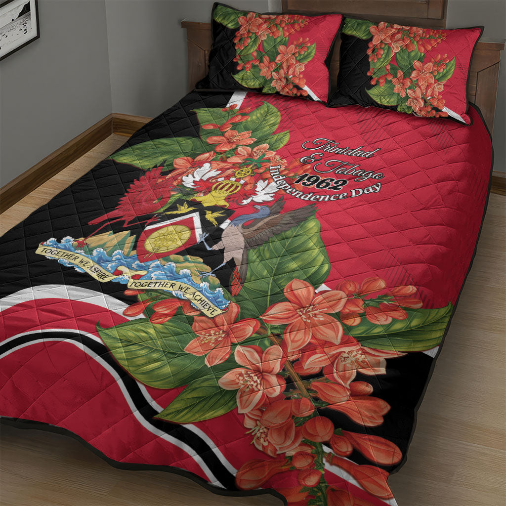 Trinidad and Tobago 1962 Quilt Bed Set Happy Independence Day