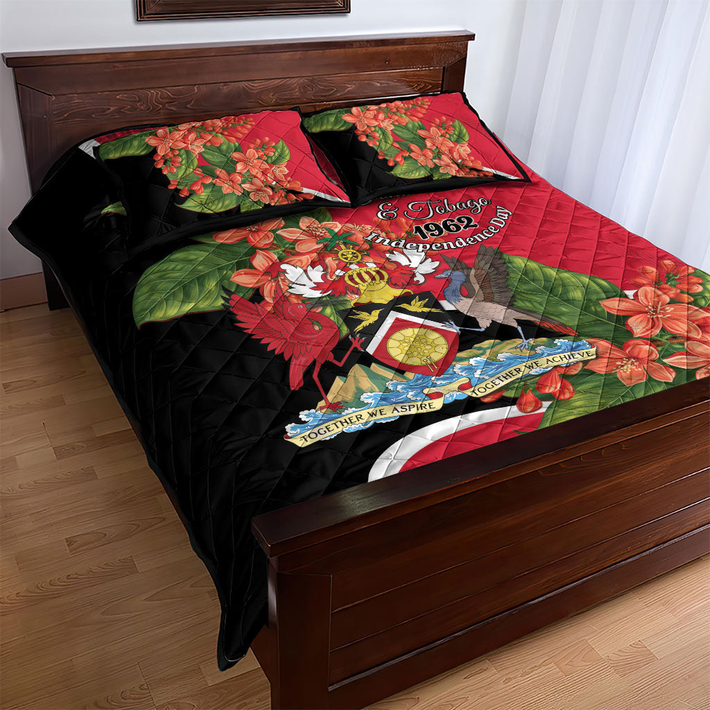 Trinidad and Tobago 1962 Quilt Bed Set Happy Independence Day