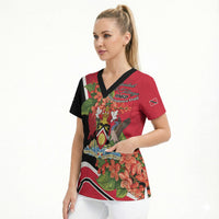 Personalised Trinidad and Tobago 1962 Scrub Top Happy Independence Day