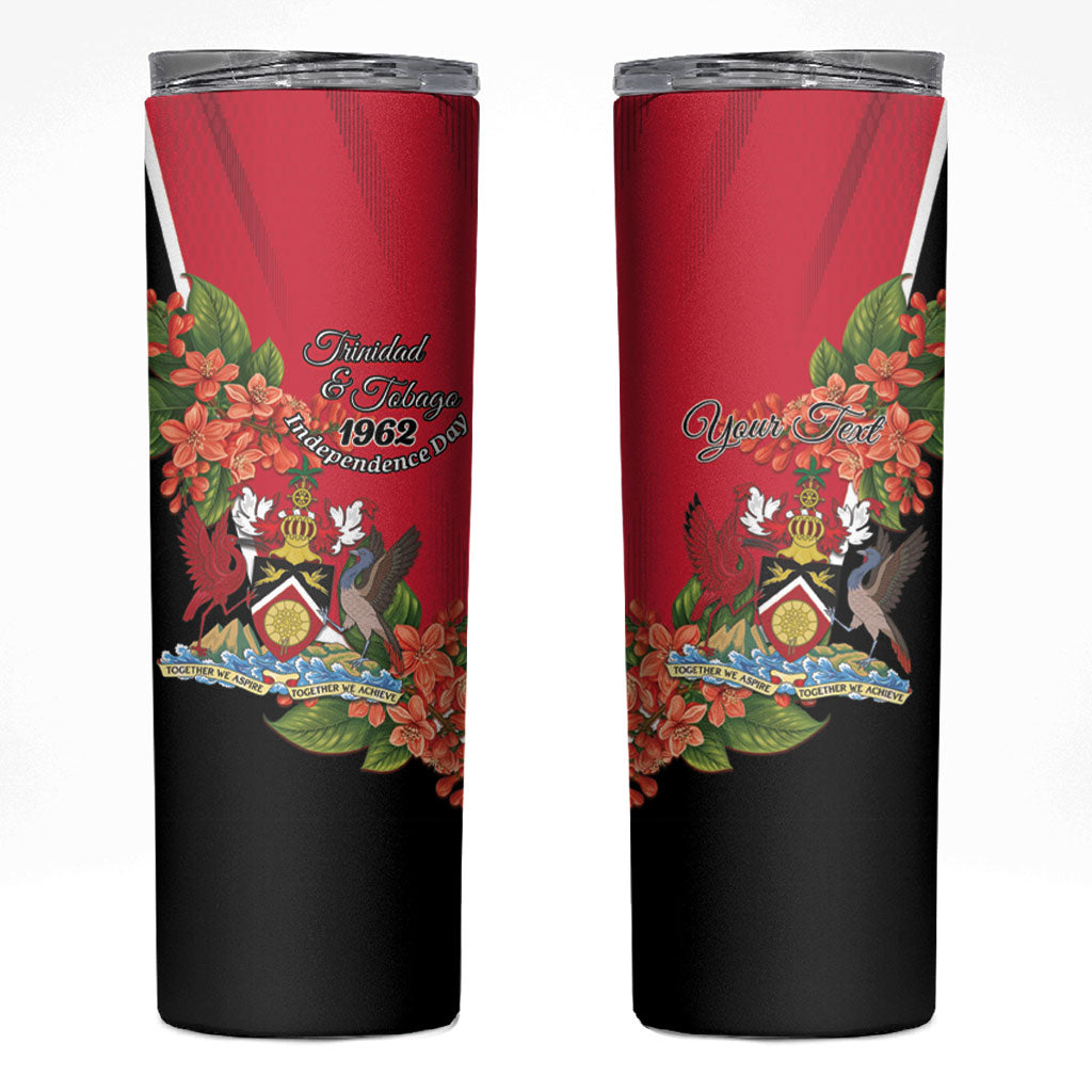 Personalised Trinidad and Tobago 1962 Skinny Tumbler Happy Independence Day
