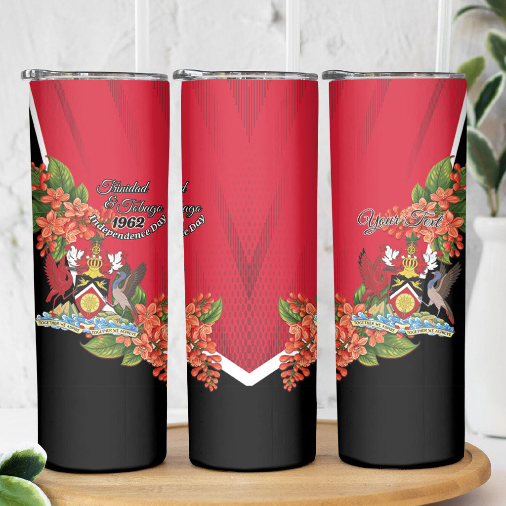 Personalised Trinidad and Tobago 1962 Skinny Tumbler Happy Independence Day