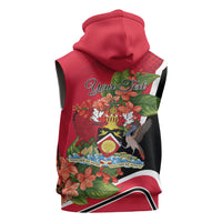 Personalised Trinidad and Tobago 1962 Sleeveless Hoodie Happy Independence Day