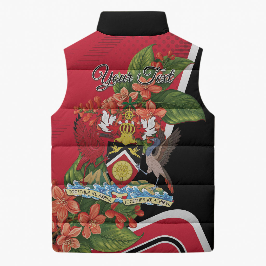 Personalised Trinidad and Tobago 1962 Sleeveless Puffer Jacket Happy Independence Day