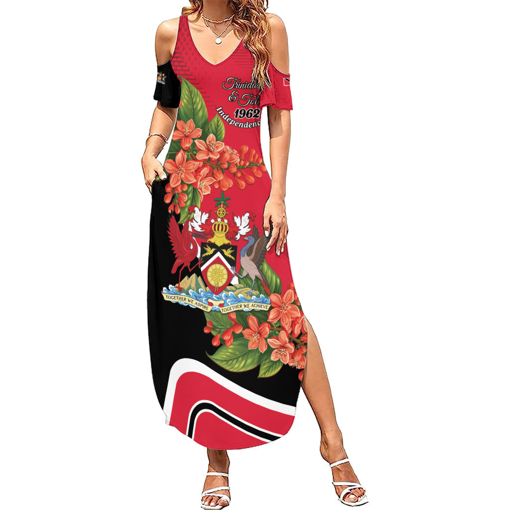 Personalised Trinidad and Tobago 1962 Summer Maxi Dress Happy Independence Day