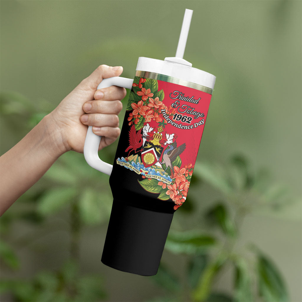 Personalised Trinidad and Tobago 1962 Tumbler With Handle Happy Independence Day