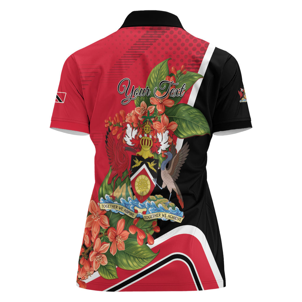 Personalised Trinidad and Tobago 1962 Women Polo Shirt Happy Independence Day