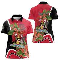 Personalised Trinidad and Tobago 1962 Women Polo Shirt Happy Independence Day