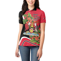 Personalised Trinidad and Tobago 1962 Women Polo Shirt Happy Independence Day