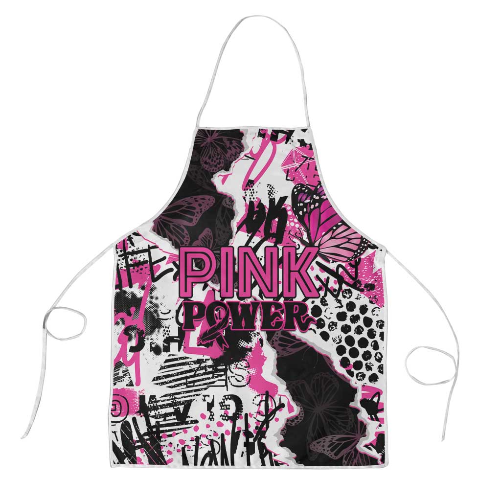 Pink Power Graffiti Apron Breast Cancer Awareness - Wonder Print Shop