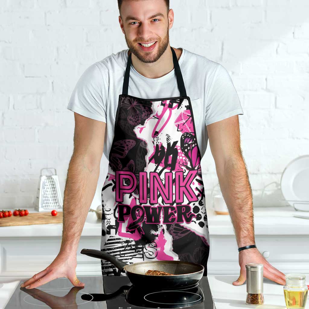 Pink Power Graffiti Apron Breast Cancer Awareness - Wonder Print Shop